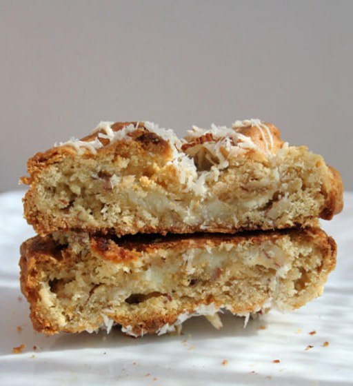 Galletas crumble cookies caseras con chispas de chocolate y coco